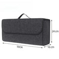 Felt Car Trunk Storage Box Organizer Grey lifestyle view