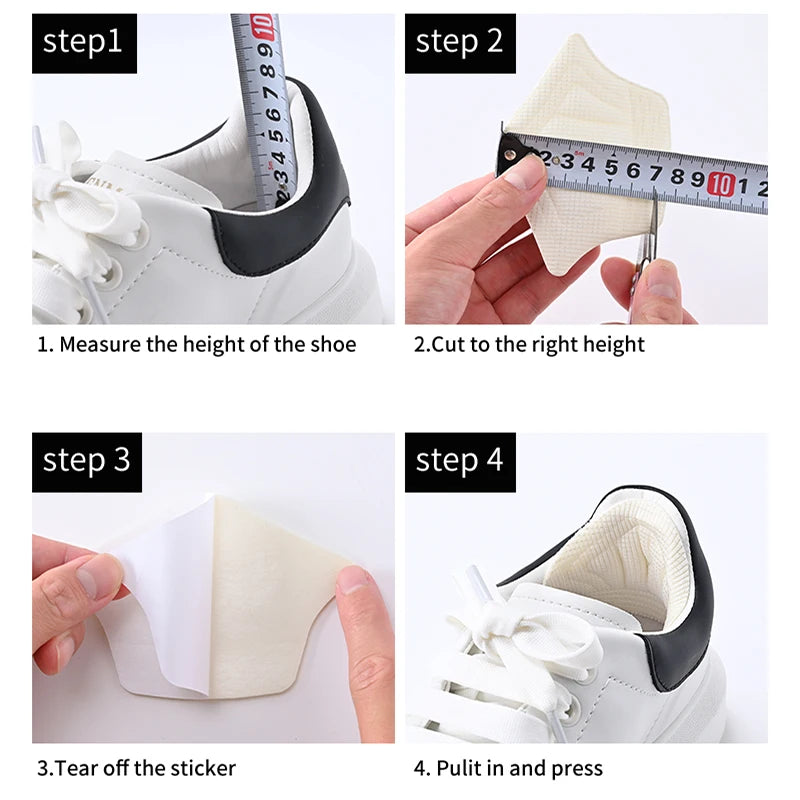 Heel Insoles Foam Cushion Pads for Sport Shoes Adjustable Size close-up view
