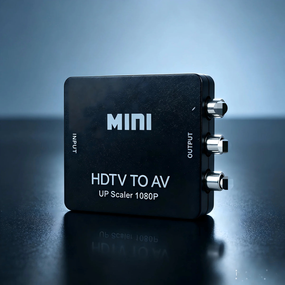 1080P HDMI to AV RCA Converter Box detail view