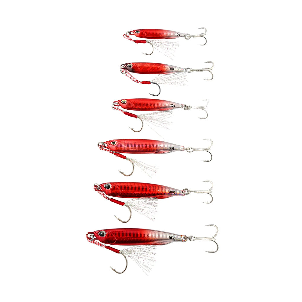 Metal Cast Jig Spoon Sea Bass Fishing Lure lifestyle view