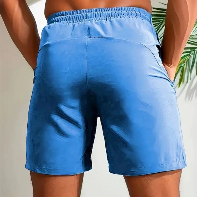 UETEEY Summer Shorts Men Gym Sport Running Squat Fitness Workout Man Short Pants Brea alternate view