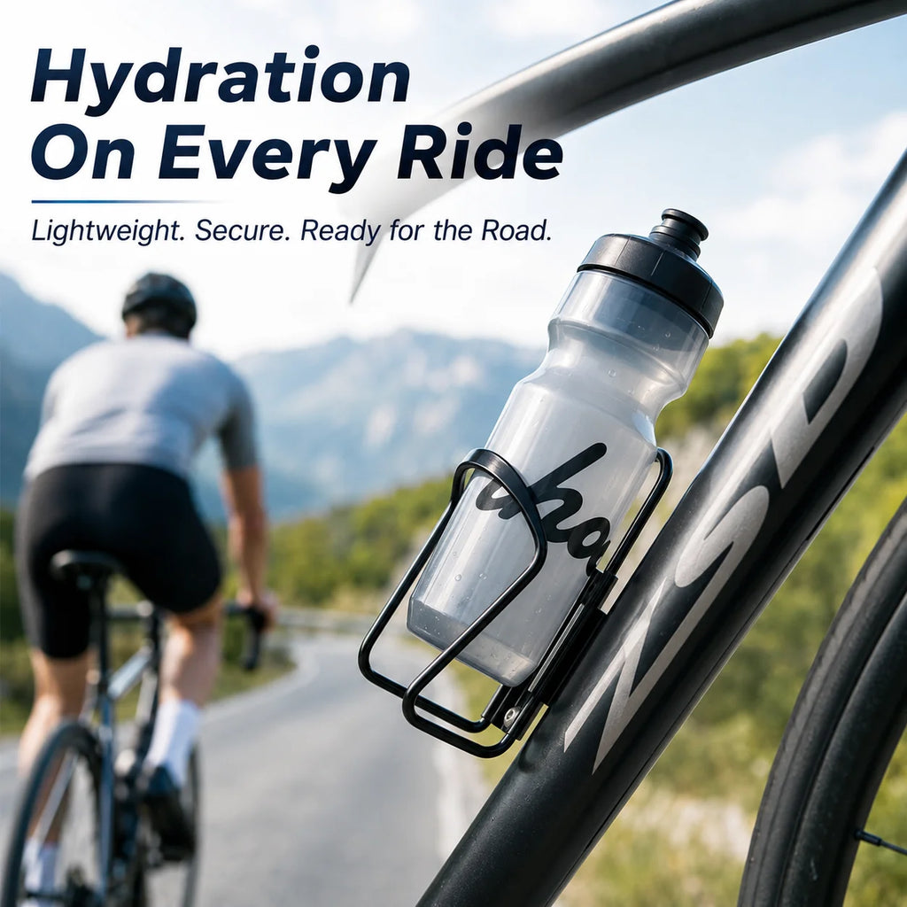 PINMOAP 1PC Bicycle Water Bottle Holder Lightweight Bike Bottle Cage Durable Cup Rack For Road MTB Mountain Bike Cycling Gear