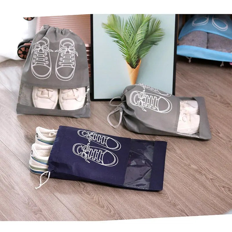Shoe Storage Bag Set Of 5 Non-Woven Travel Drawstring Bag alternate view