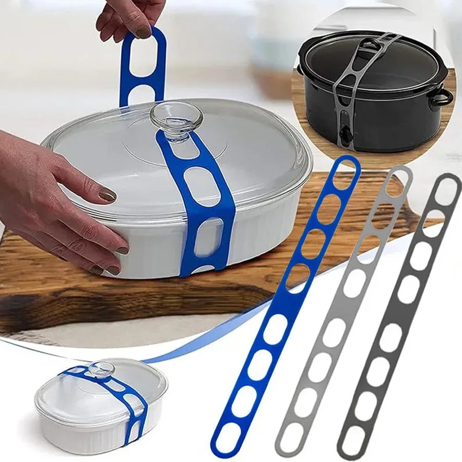 Silicone Reusable Lid Strap 54cm Universal Lunch Box Holder