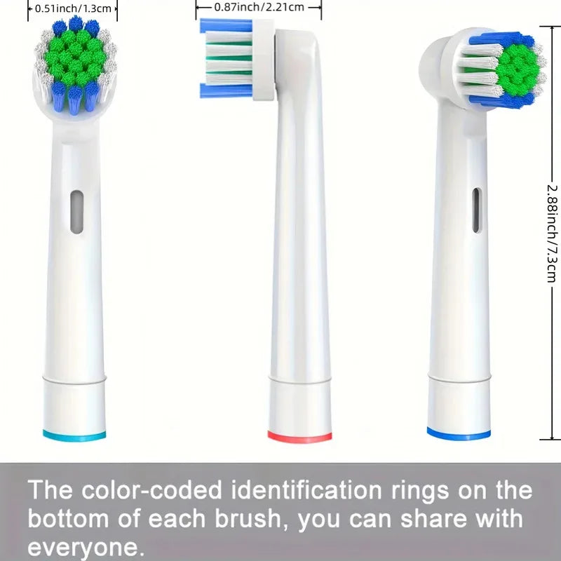 4/12/20 Pcs Replacement Toothbrush Heads Compatible with Oral-B Braun Professional Ele close-up view