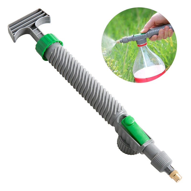 Adjustable Bottle Spray Head Nozzle Garden Watering Tool lifestyle view