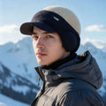Men Warm Knit Winter Beanie Windproof Fleece Lined