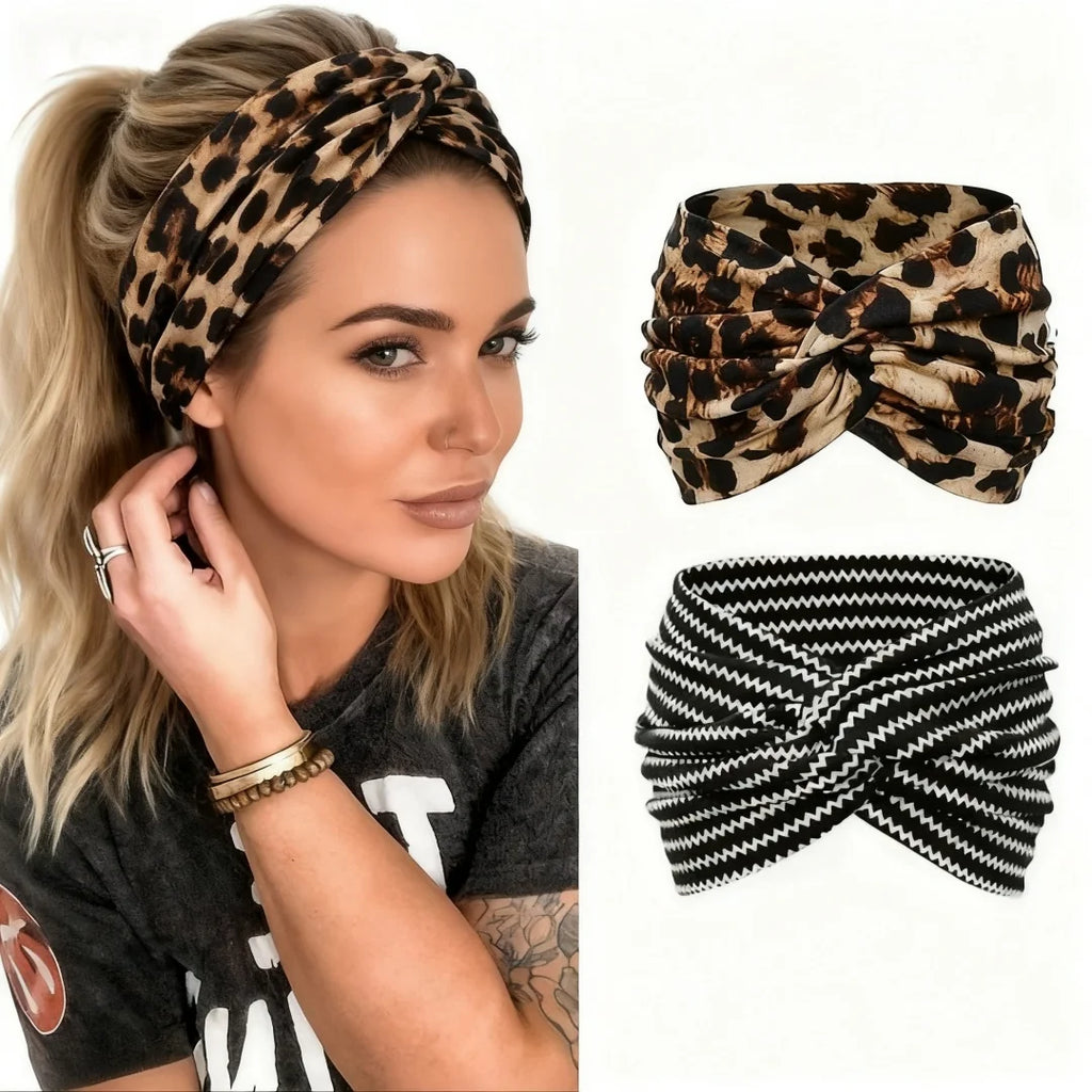 Loose Sports Headband for Women, Yoga Elastic Headband for Running