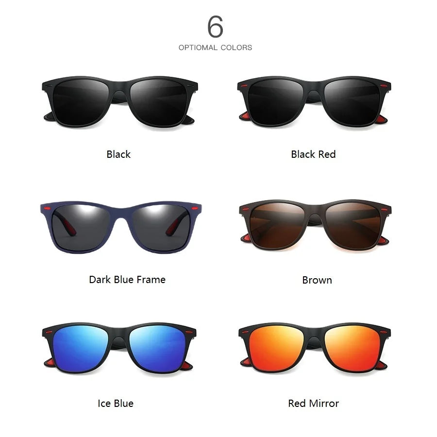 1-2-3PCS Fashion Vintage Square Unisex Driving Fishing Sunglasses Men Women Luxury Bra close-up view