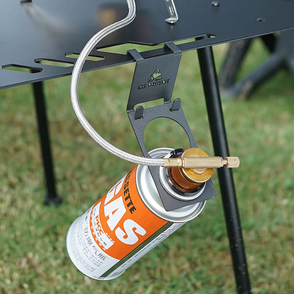 Stainless Steel Gas Canister Hook for Camping Tables
