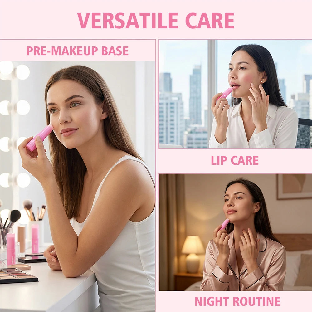 PDRN Pink Collagen Volume Multi Balm Stick for Cheeks Eyes Lips Neck