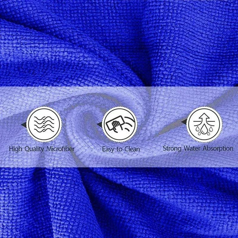 20 Pcs Microfiber Cleaning Towels Car Wash Drying Cloth