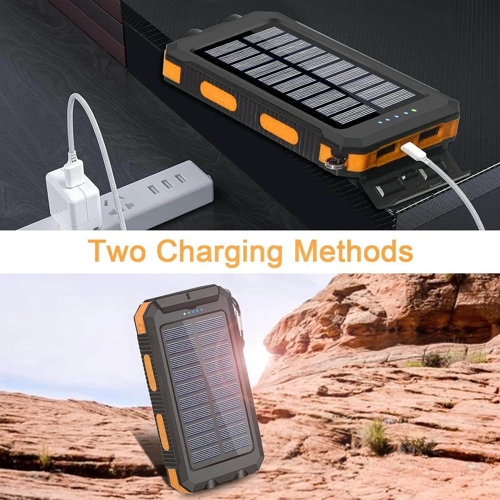 Solar Power Bank 10000mAh Portable Charger