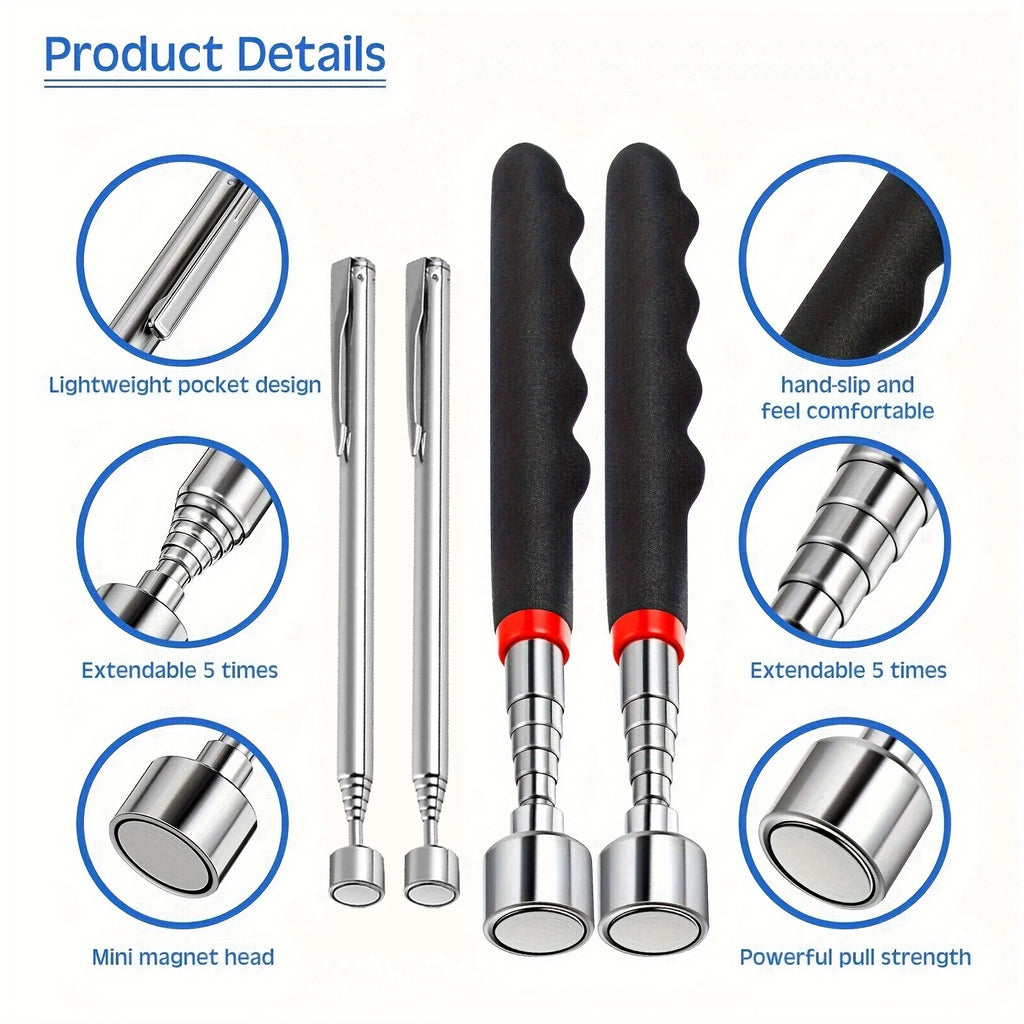 Telescoping Magnetic Pickup Tool detail view
