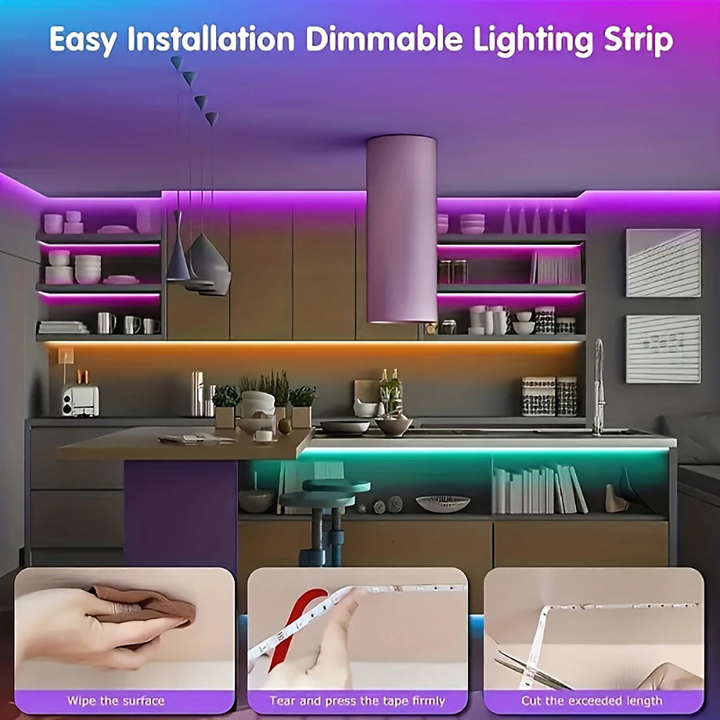 RGB LED Strip Lights 44 Key Remote 5m