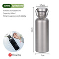 Titanium Water Bottle 600ml 750ml Outdoor Camping Hiking Cycling