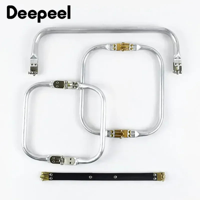 Deepeel 15-30cm Metal Internal Kiss Clasp Purse Frame Cloud Bag Rectangle Pipe Clamps lifestyle view
