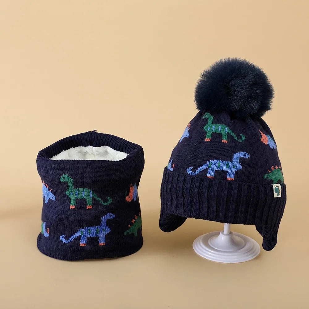 Kids' Winter Beanie & Scarf Set 2pcs