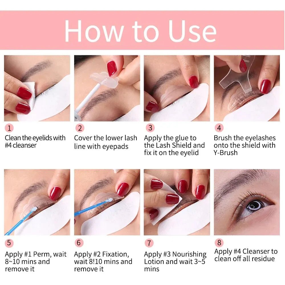 ICONSIGN Upgrade Version Lash Lift Kit Lifting Eyelashes Lasting 6-8 Weeks Calia Perm close-up view