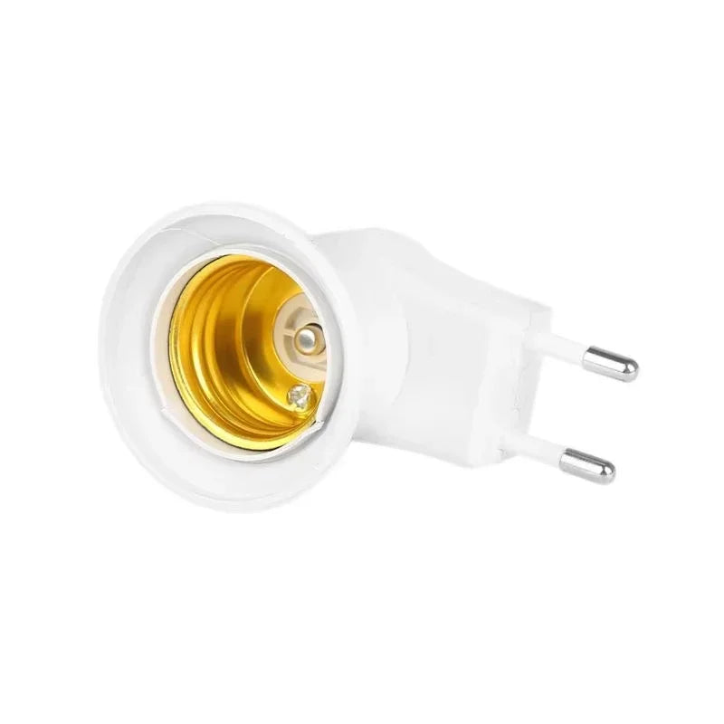 E27 Light Bulb Socket Adapter with Switch EU/US Plug additional angle