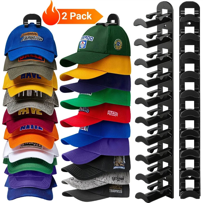 Multi Layer Baseball Cap Wall Rack ABS Plastic Hat Organizer