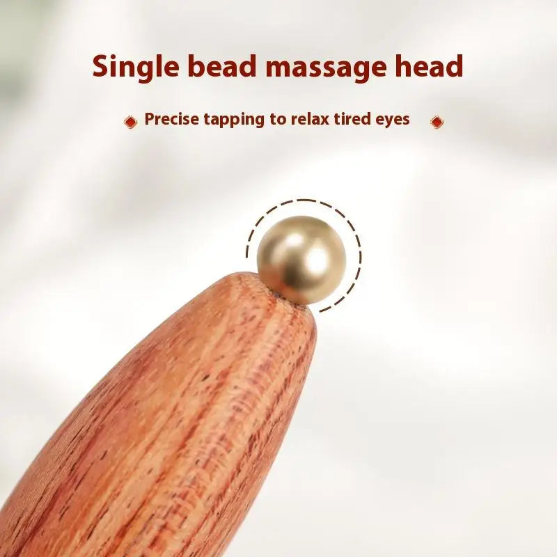 Brass Lotus Eye Massage Stick A Facial Gua Sha Tool A Handheld Tool For Eye Relaxation And Meridian Acupressure Massage Tools