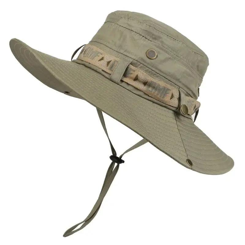 Men's Summer Bucket Hat Wide Brim UV Protection Outdoor Sun Hat