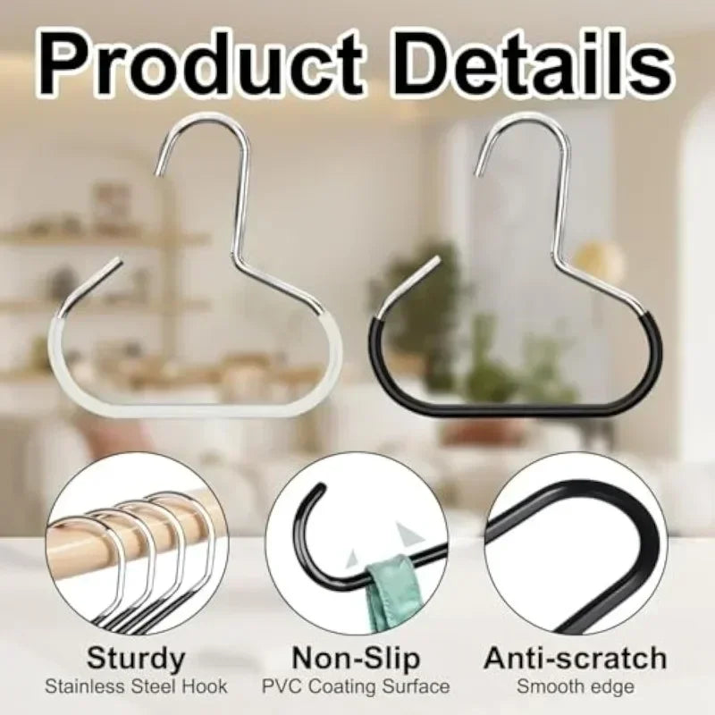 Versatile Round Hook - Perfect for Hats, Ties,Scarves & Bags, Strong Load-Bearing,Non-Deformable Durable Circle Ring Hat Hanger
