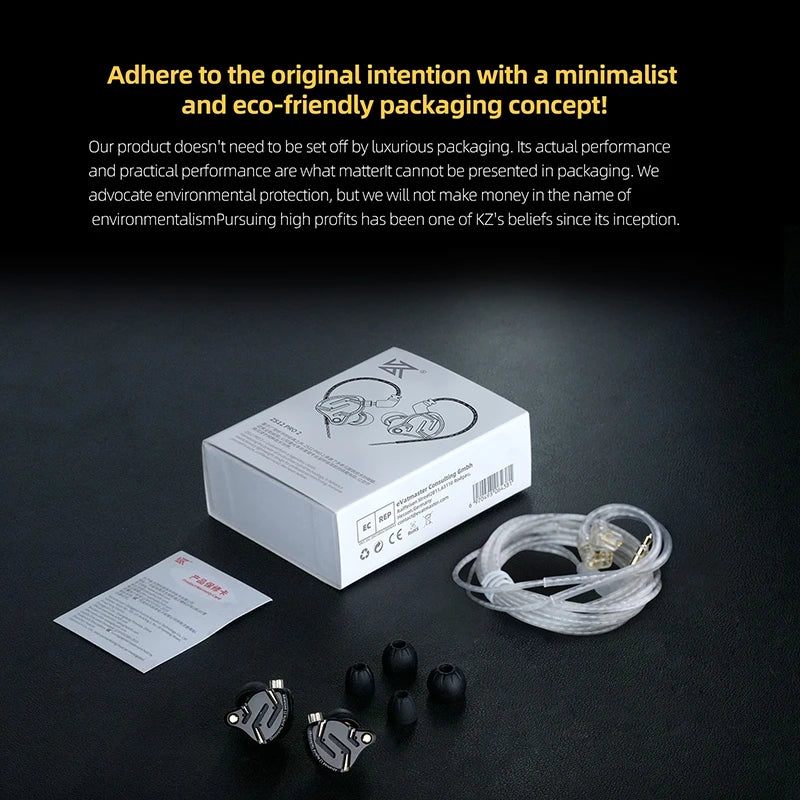 KZ ZS12 Pro 2 Flagship-Grade HiFi IEM Earphones Ultra-Linear 1DD+5BA Hybrid Driver Clari detail view