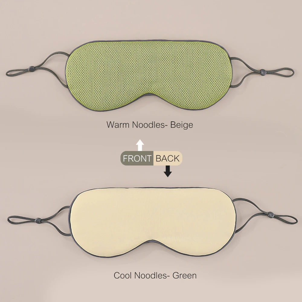 Double-Sided Warm Cool Sleeping Eye Mask Travel Nap