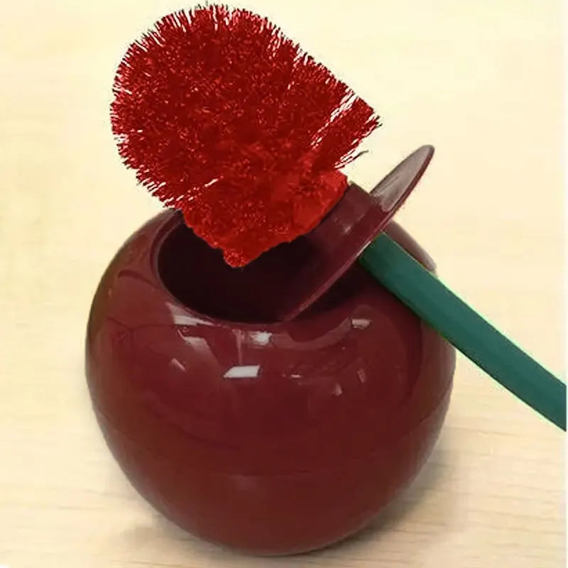Cherry Toilet Brush Holder Set alternate view