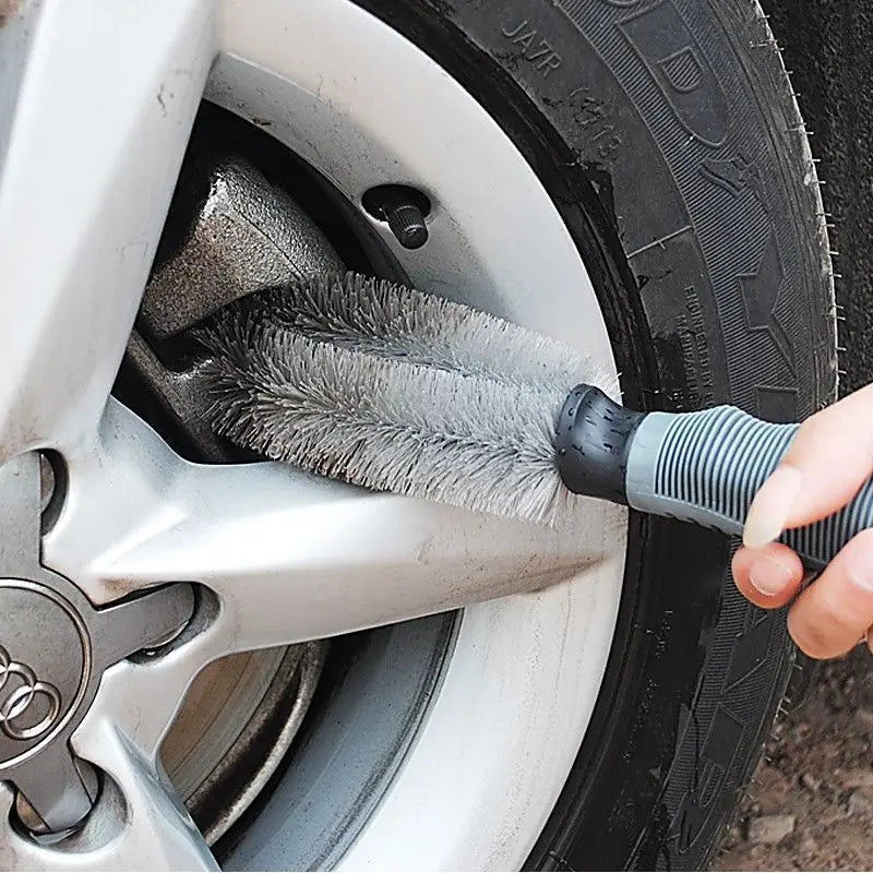 Car Wheel Cleaning Brush Profession Tire Auto Cleaning Detailing Care Wet Dry Wheel Tire Rim Clean B