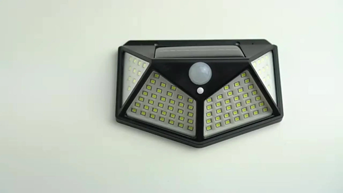 100LED Solar Flood Light Motion Sensor Waterproof for Garden Patio Garage