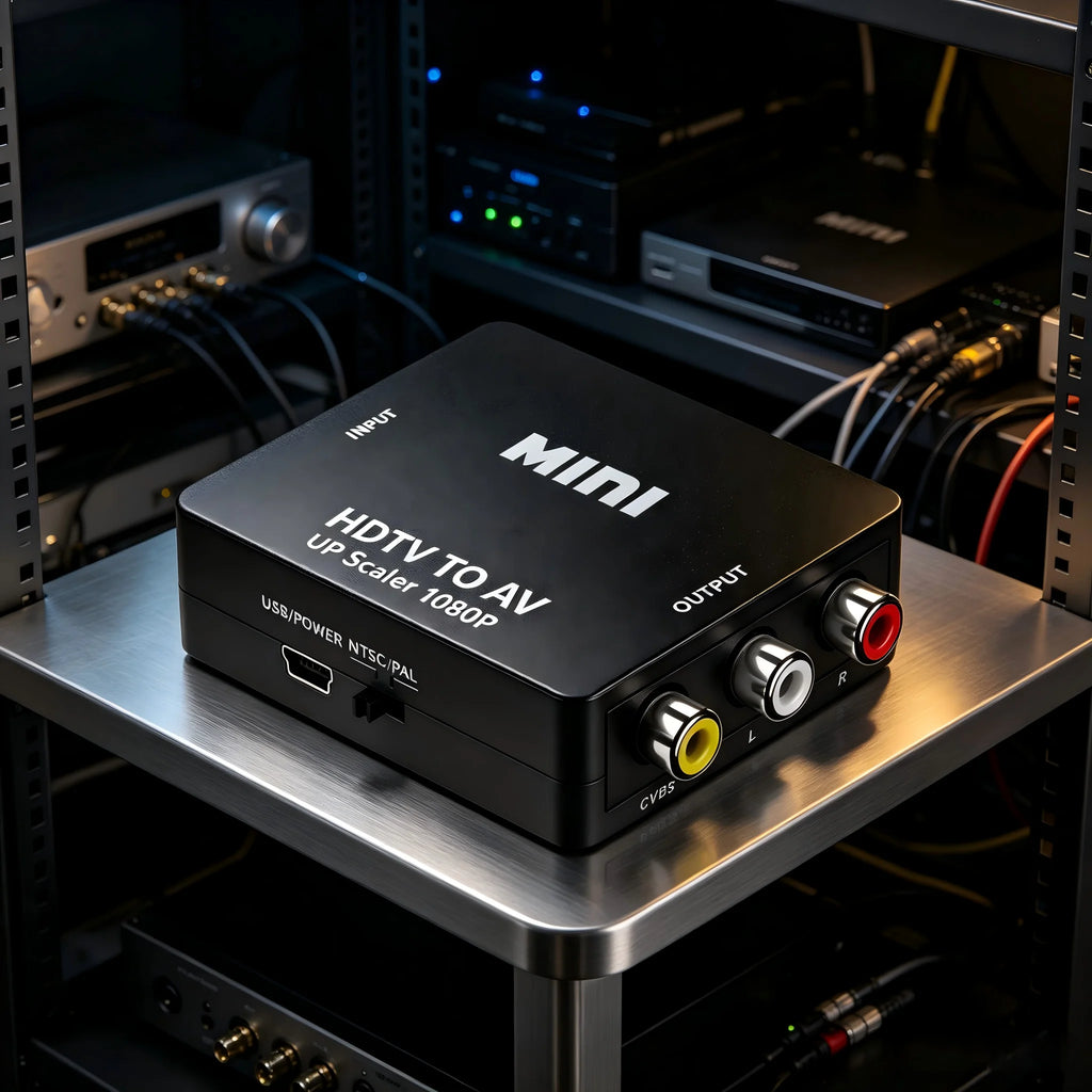 1080P HDMI to AV RCA Converter Box lifestyle view