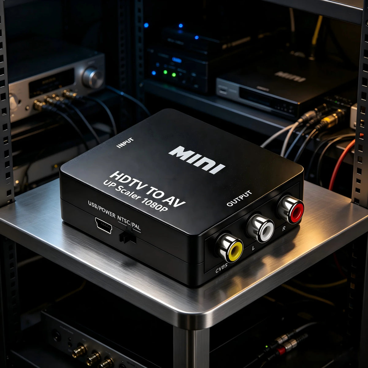 1080P HDMI to AV RCA Converter Box lifestyle view