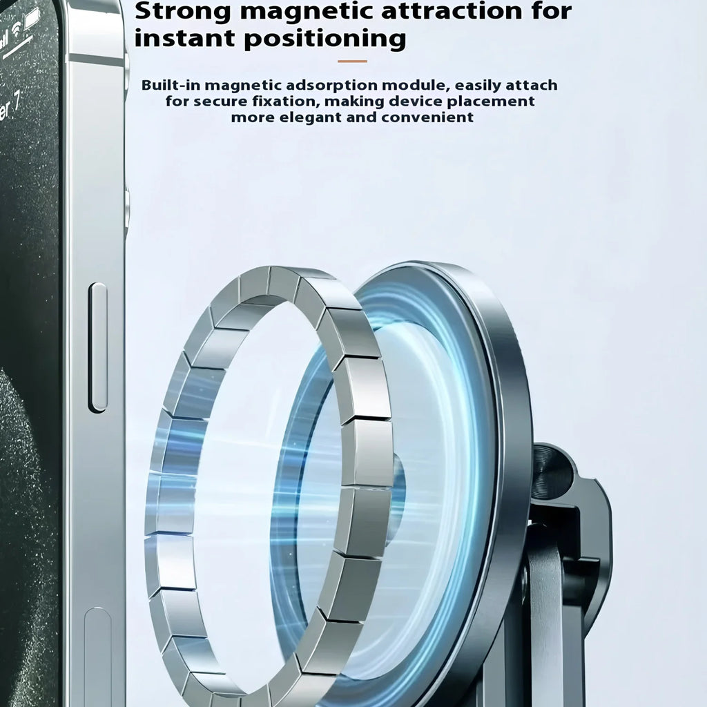 Portable Magnetic Phone Holder & Selfie Stick Foldable Tripod