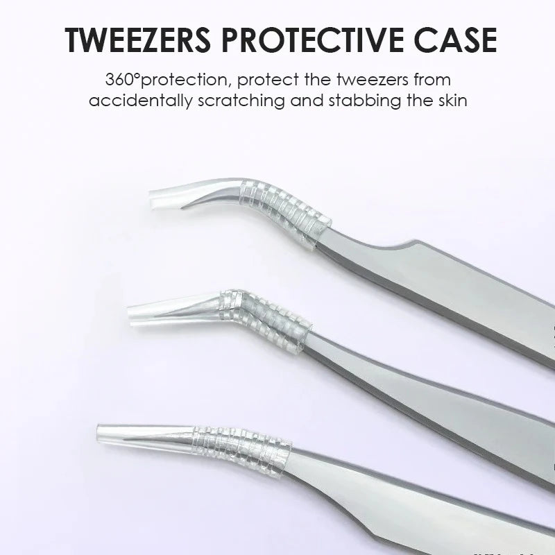 Stainless Steel Eyelash Extensions Tweezers Lash Artists High Precision Superhard Anti-Static Tweezers Makeup Tools