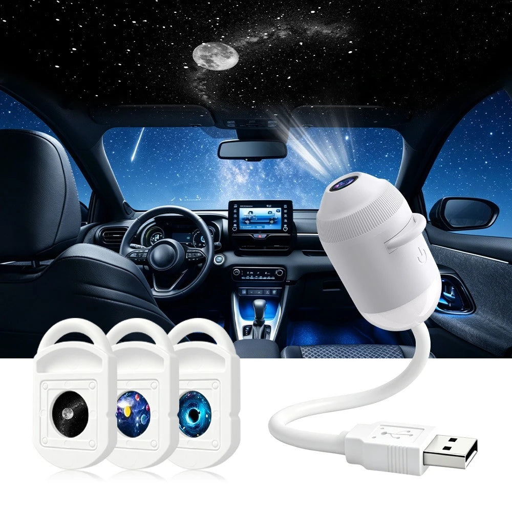 USB Starry Sky Projection Light Portable Galaxy Night Lamp for Bedroom Ceiling Romant alternate view