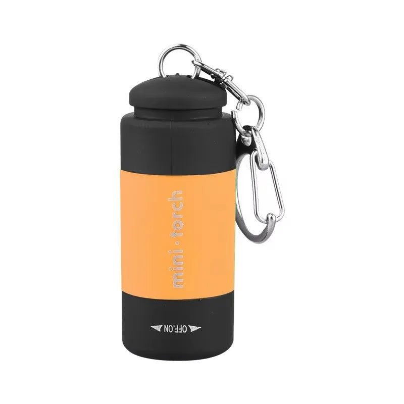 USB Rechargeable LED Pocket Keychain Flashlight Waterproof lifestyle view