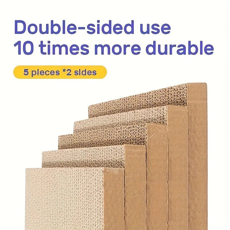 5pcs Corrugated Cardboard Cat Scratch Board