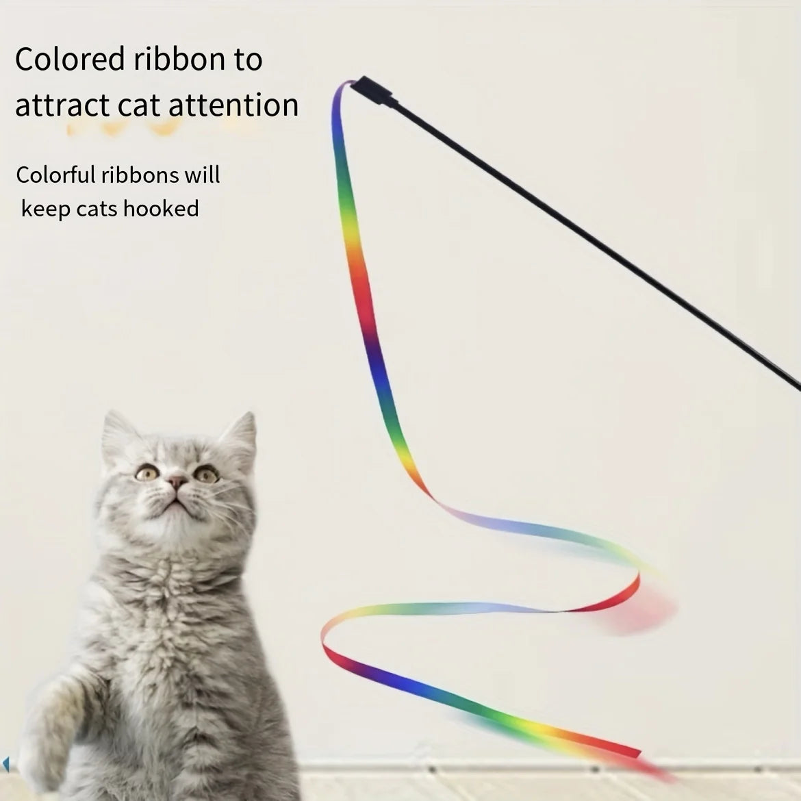 Interactive Cat Teaser Wand Cat Toy