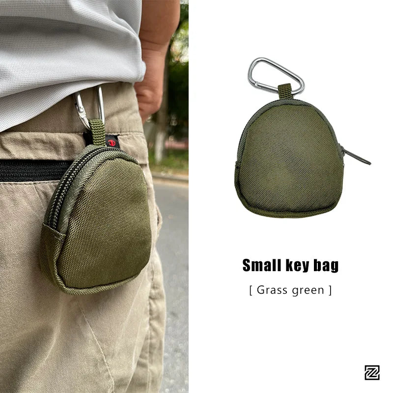 Canvas Key Bag Coin Wallet Small Pouch detail view
