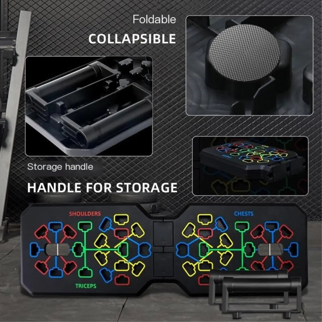 Portable Foldable Push-up Board Set With Handles
