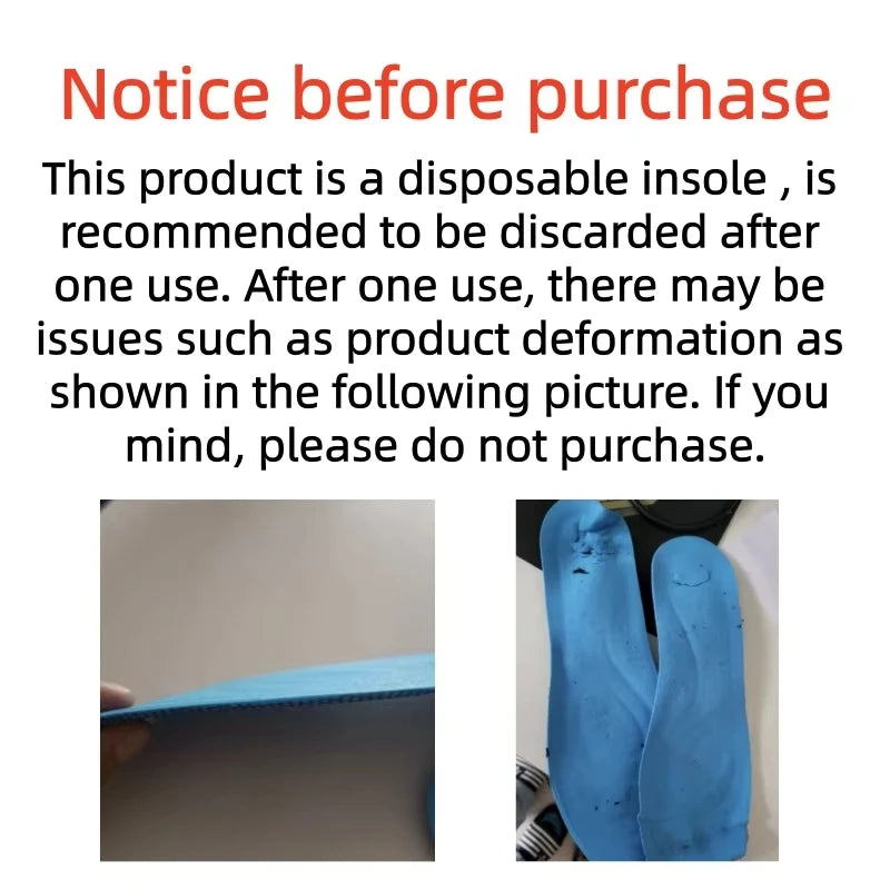 Memory Foam Disposable Insoles for Shoes 4 Pcs alternate view