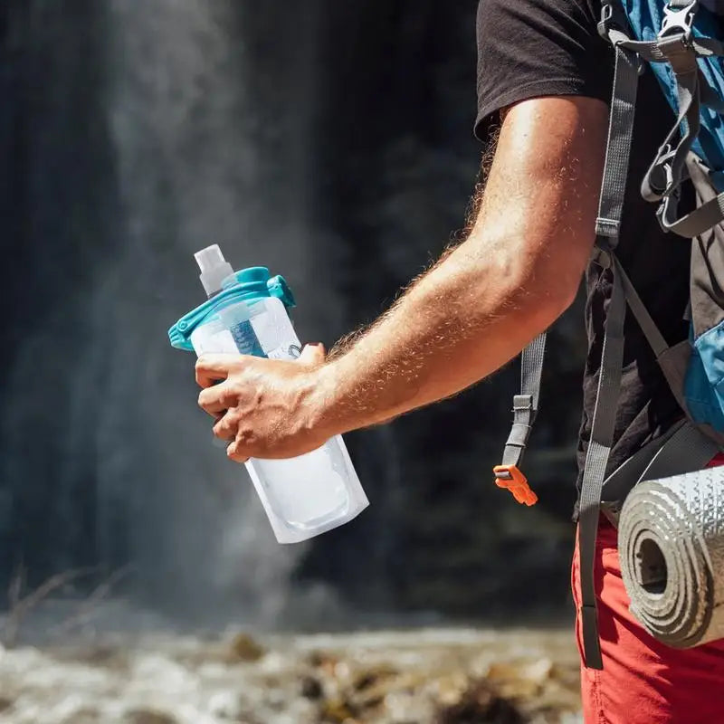 Foldable Water Filter Bottle 1000ml