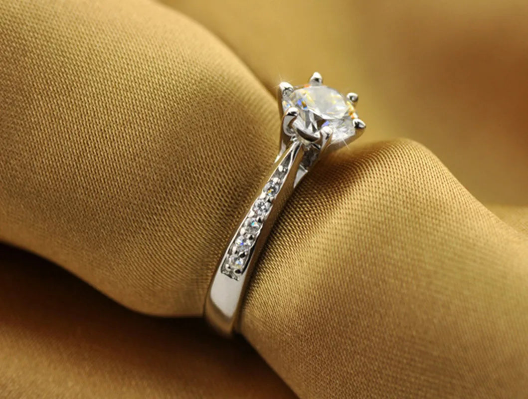 925 Sterling Silver Classic Ring for Women alternate view