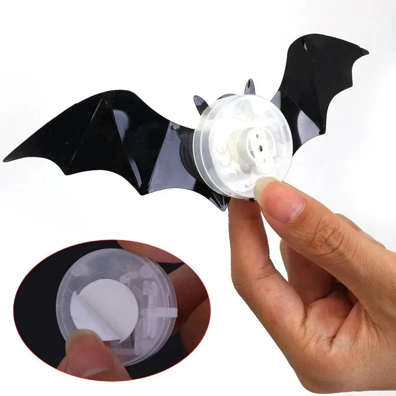 12 Pcs Purple LED Bat Wall Stickers Halloween Decorations