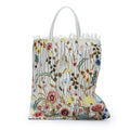 Embroidered Lace Flower Shoulder Bag Women Handmade Mesh Shopping Bag Retro Art Tote Bag Beach Hand Bag Bolsa Playa