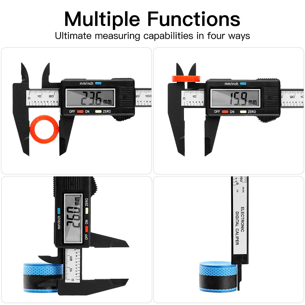 150mm Electronic Digital Caliper Vernier Depth Gauge detail view