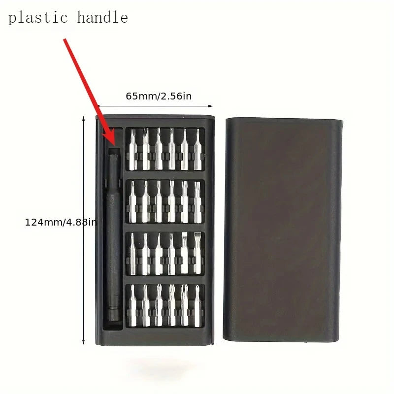 25 in 1 Mini Screwdriver Set Flat Head Cross